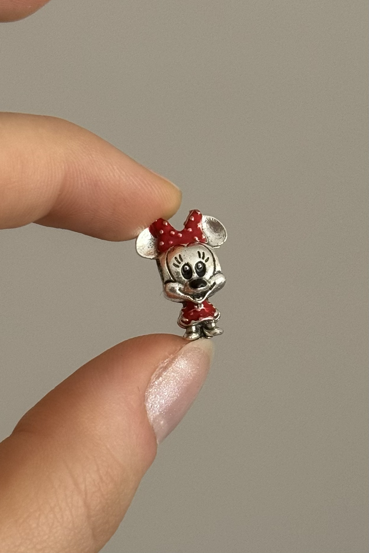 Minnie Mouse Charm Gümüş Kaplama