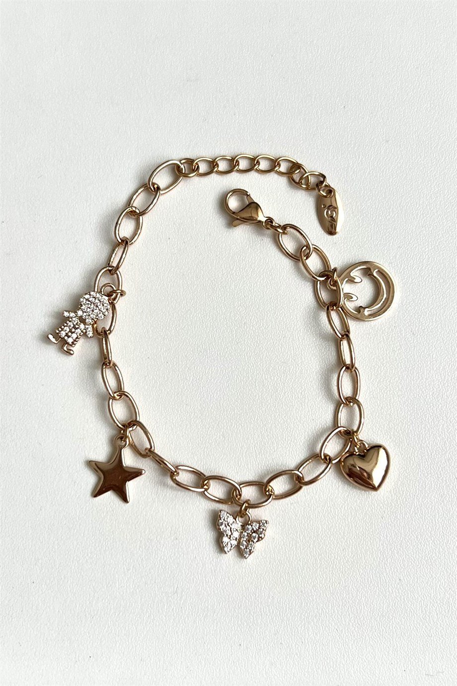 Mixed Charms Bileklik | Çelik