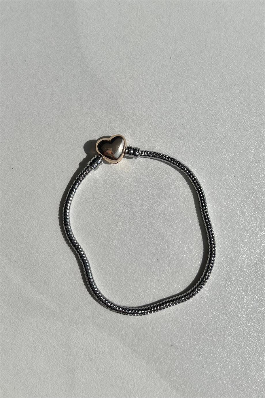 Mixed Kalp Charm Bileklik