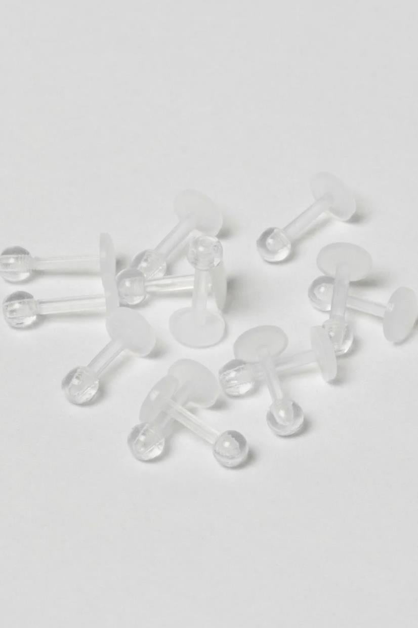 Piercing Labret Bioplast Bar Boyu: 6mm