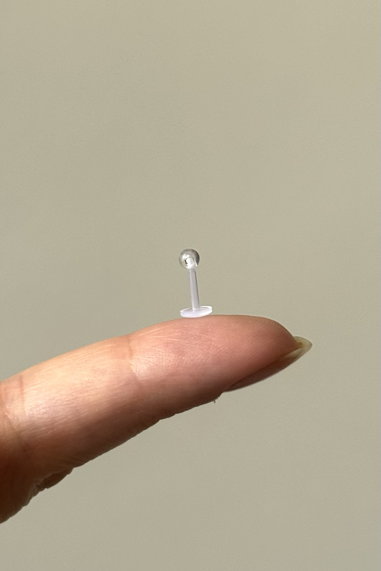 Piercing Labret Bioplast Bar Boyu: 6mm