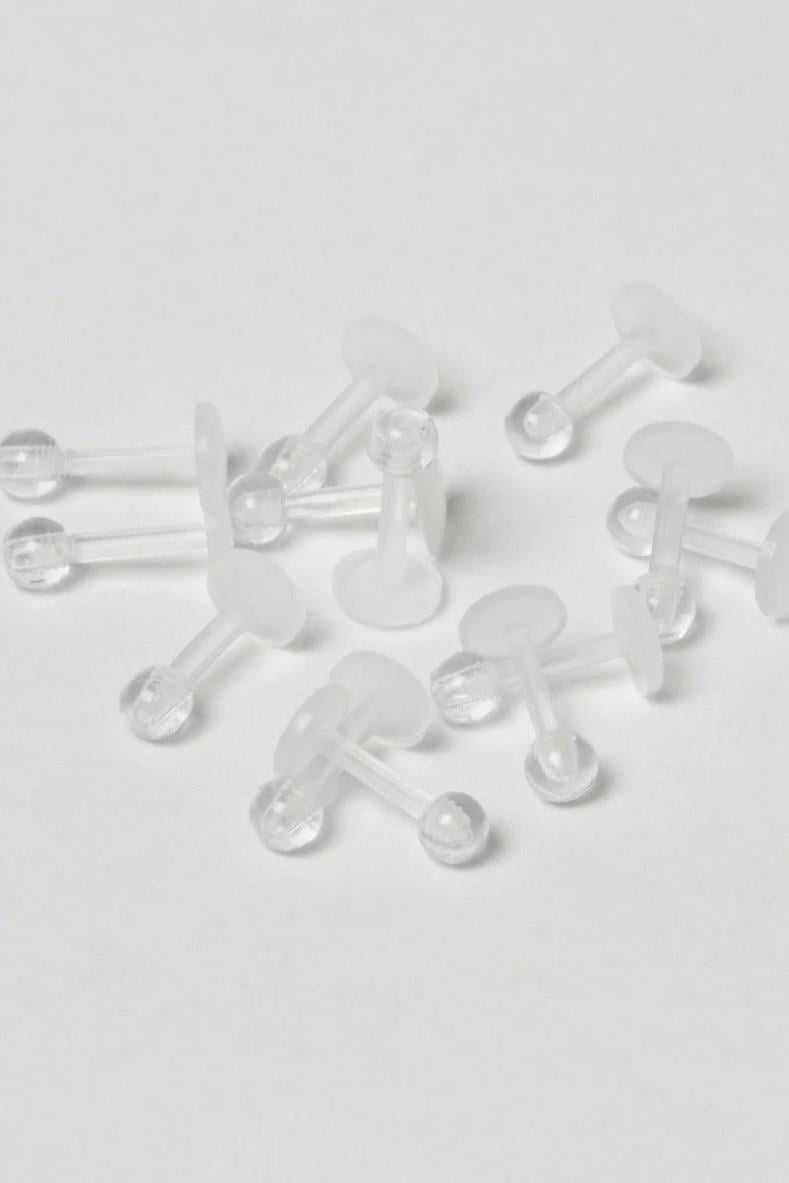 Piercing Labret Bioplast Bar Boyu: 8mm