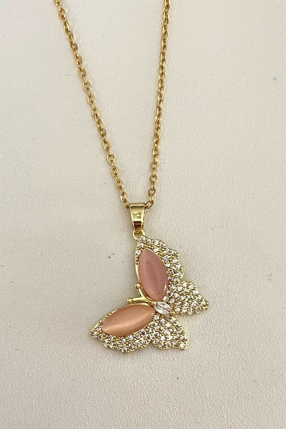 Pinky Soft Mariposa Kolye | Çelik