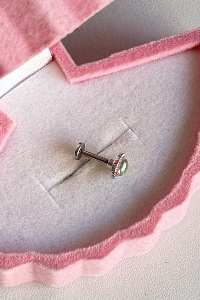 Simli Piercing Cerrahi Çelik 6 MM Bar