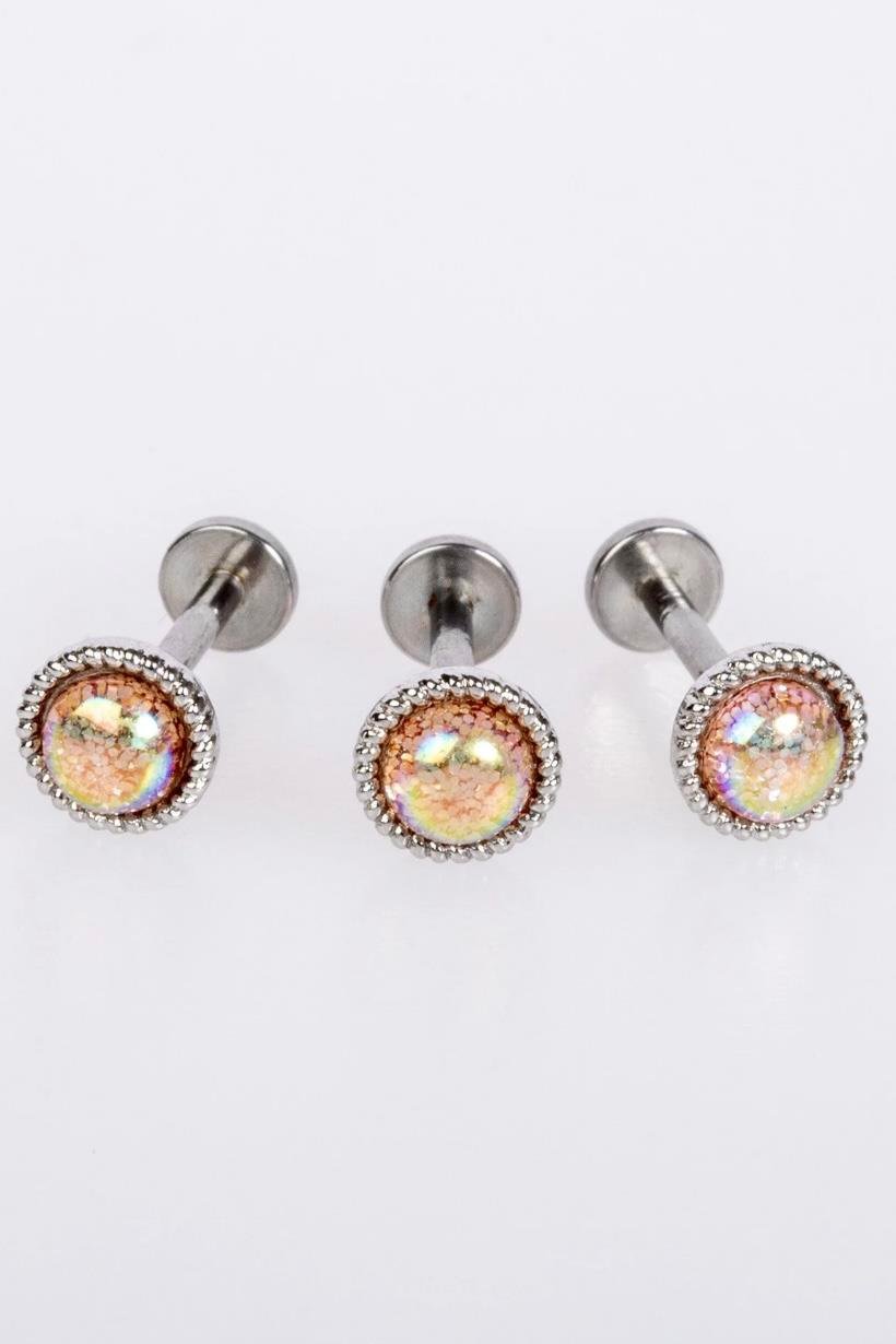 Simli Piercing Cerrahi Çelik 6 MM Bar