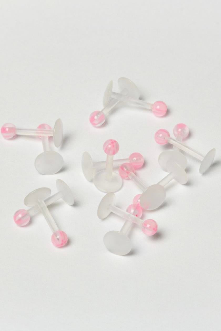 Soft Pembe Biplast Piercing 8 MM