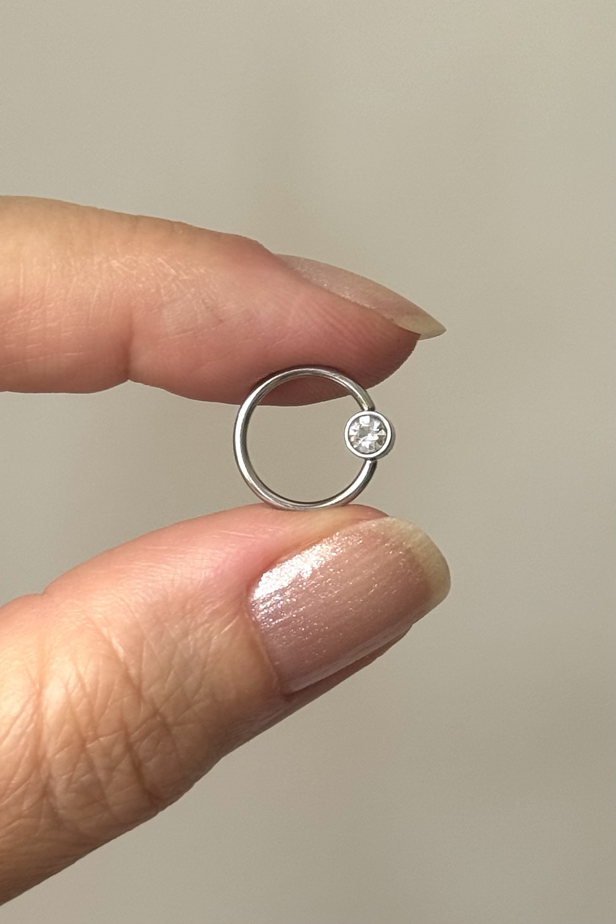 Tek Taş 316L Cerrahi Çelik 10MM