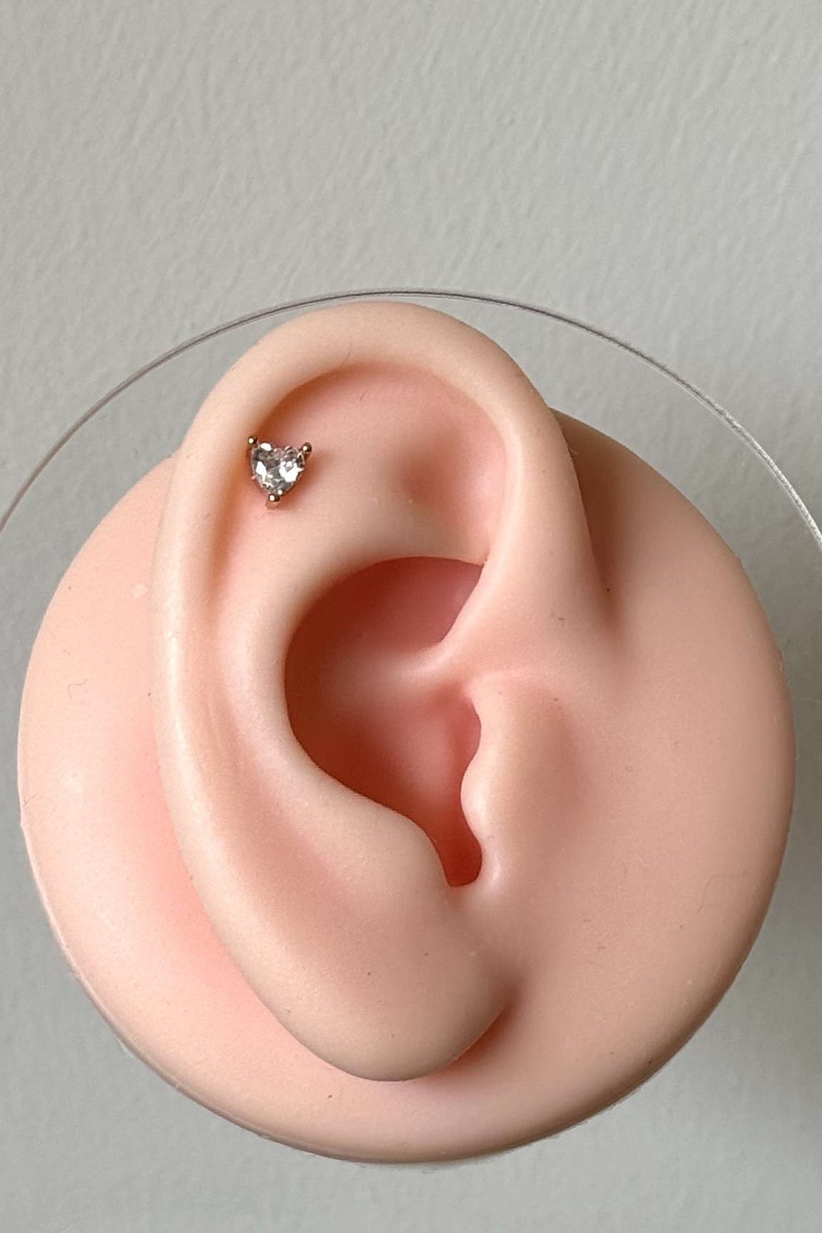 Tektaş Kalp Piercing Cerrahi Çelik