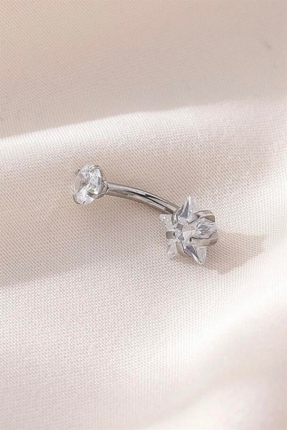 Yıldızlı Göbek Piercing | Cerrahi Çelik