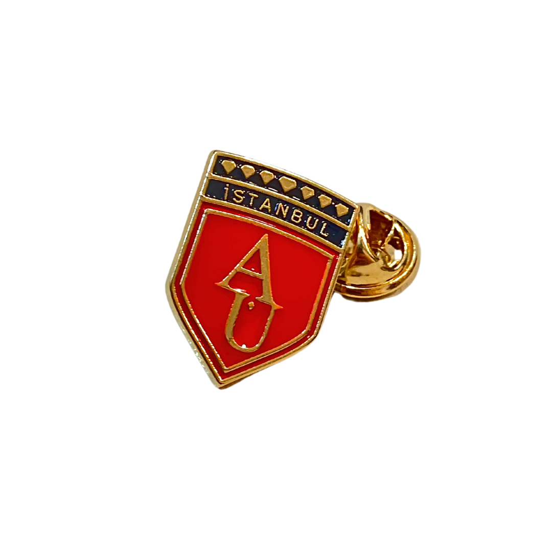Altın Kaplama Mineli Broş / Enameled Gold Plated BroochMineli Altın Kaplama Broş / Enameled Gold Plated Brooch