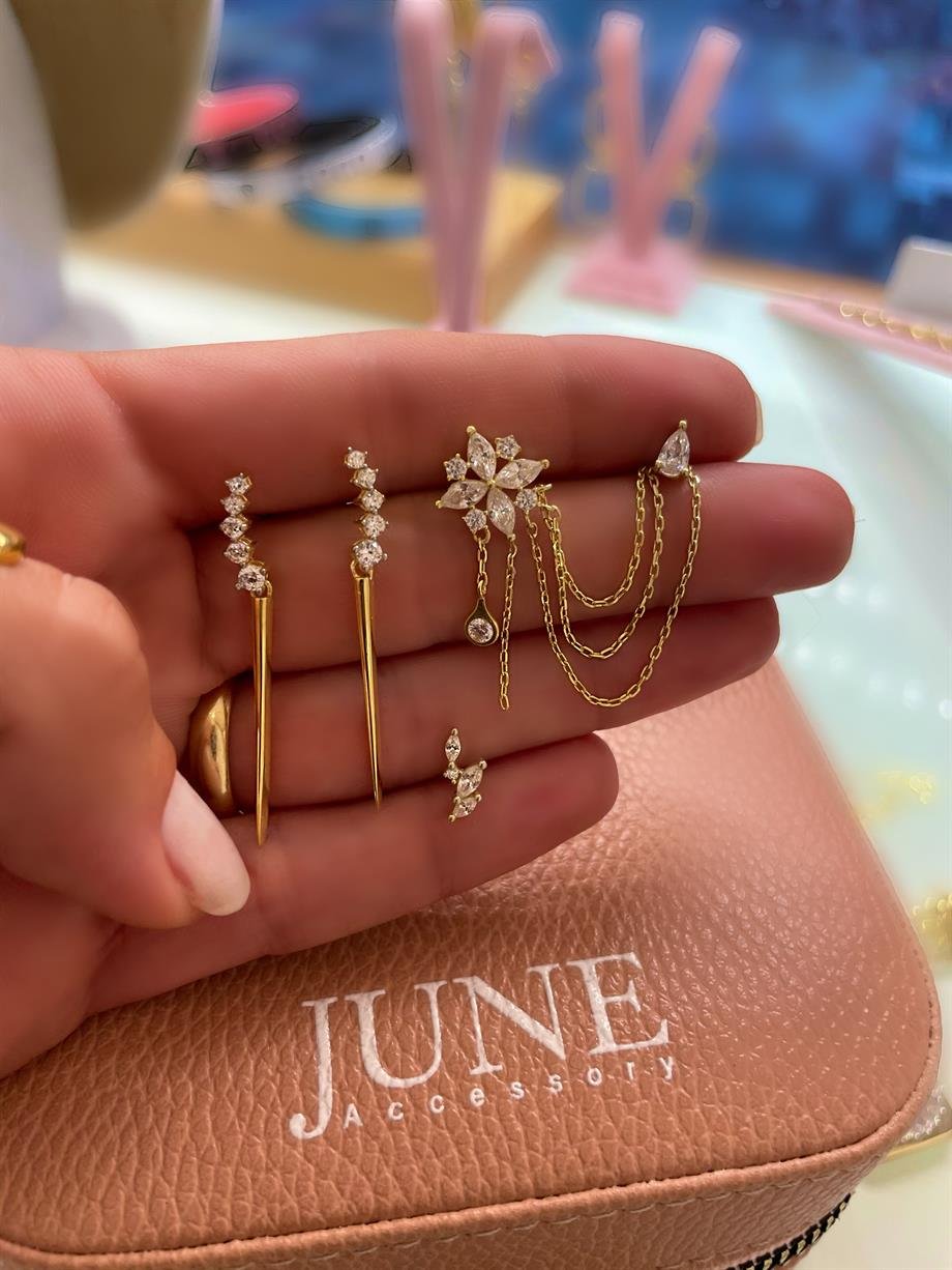 GOLD LİNE KÜPE