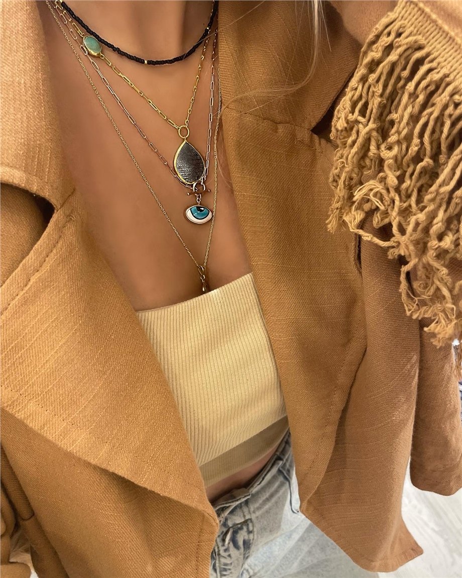 GÜMÜŞ AYETEL KÜRSİ KOLYE 