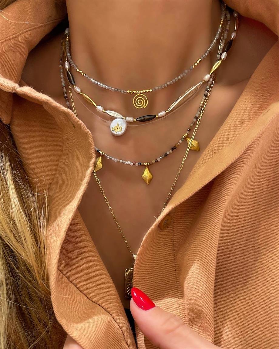 İNCİDE ALLAH YAZILI KOLYE