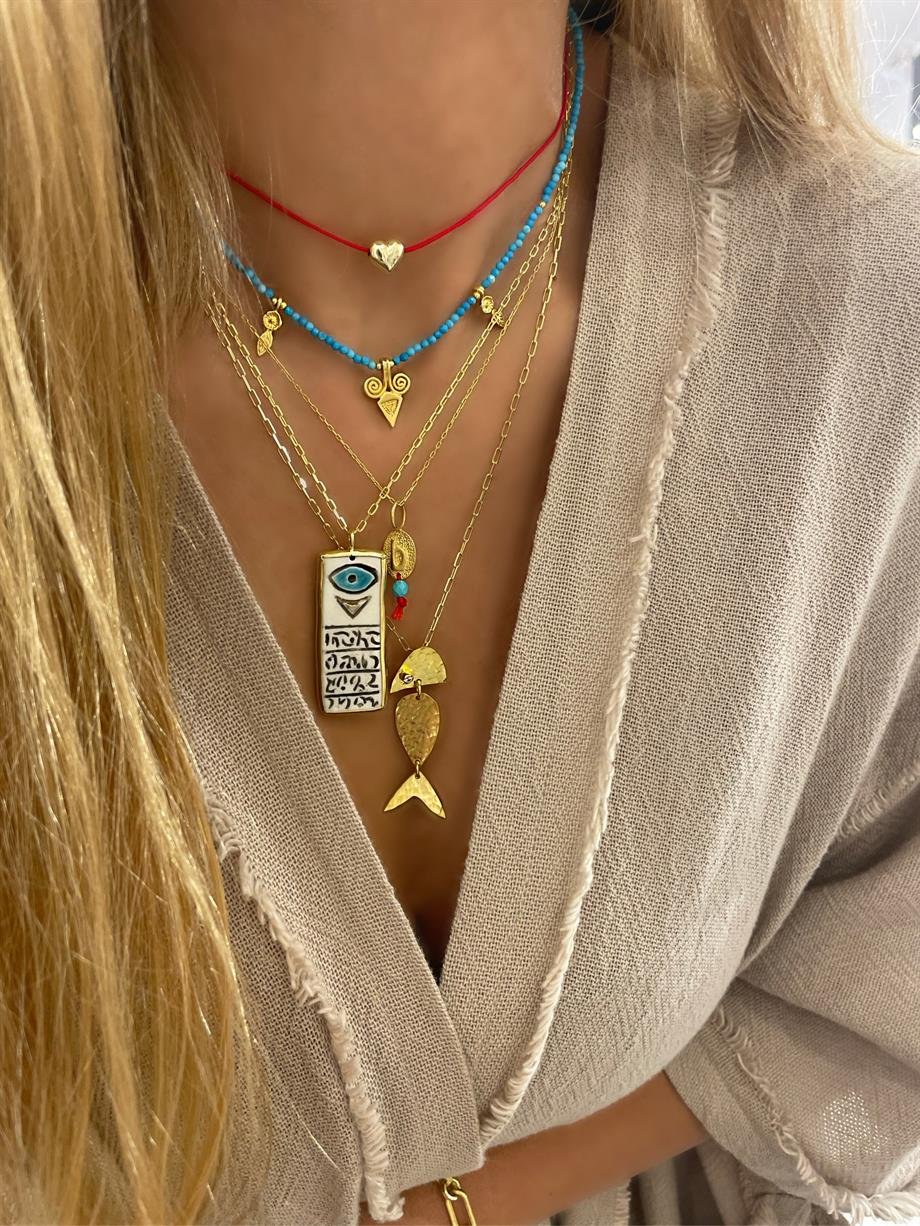 KIRMIZI İPTE MİNİ KALP