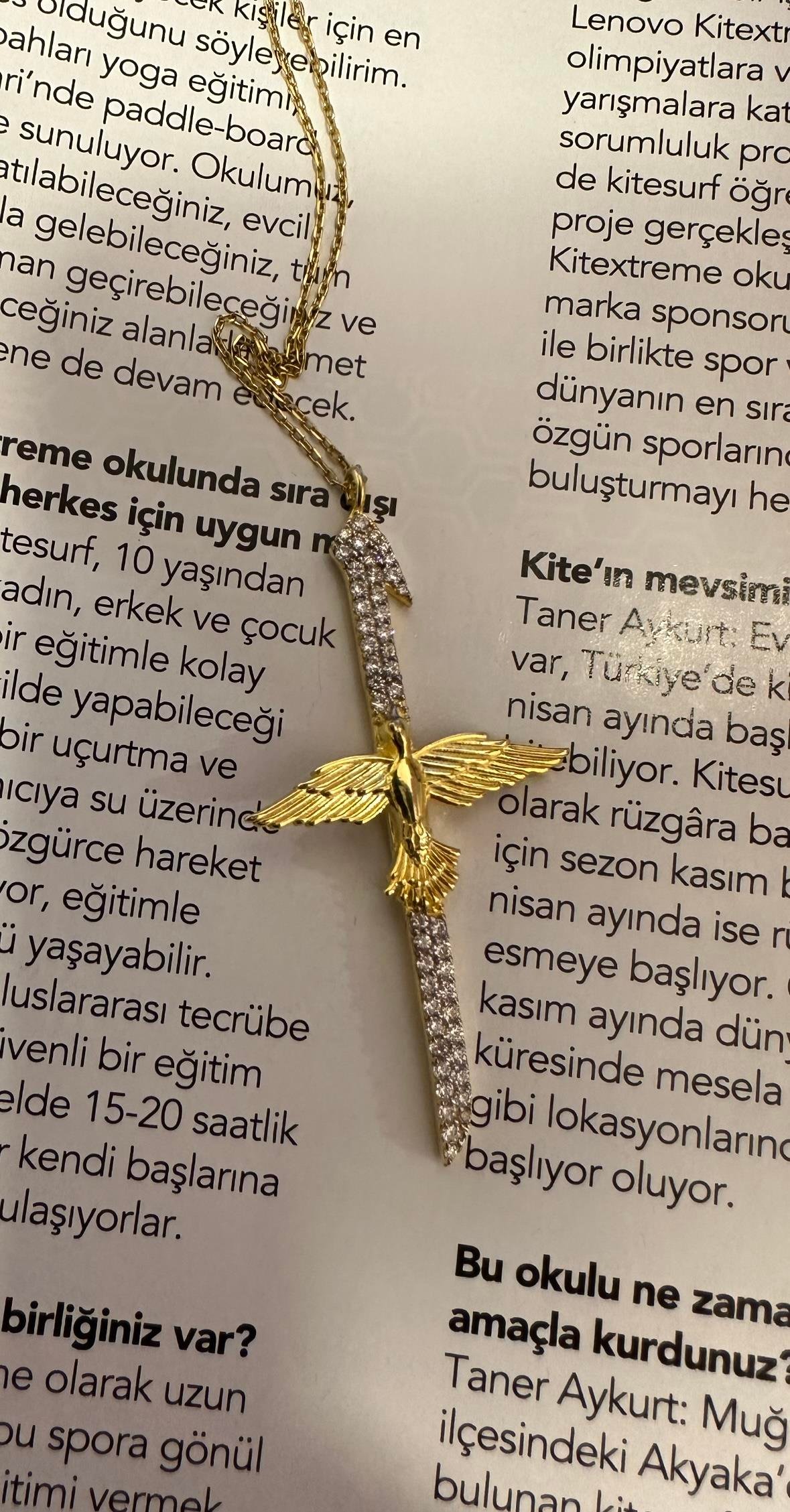 MELEK & KILIÇ KOLYE (BÜYÜK BOY)