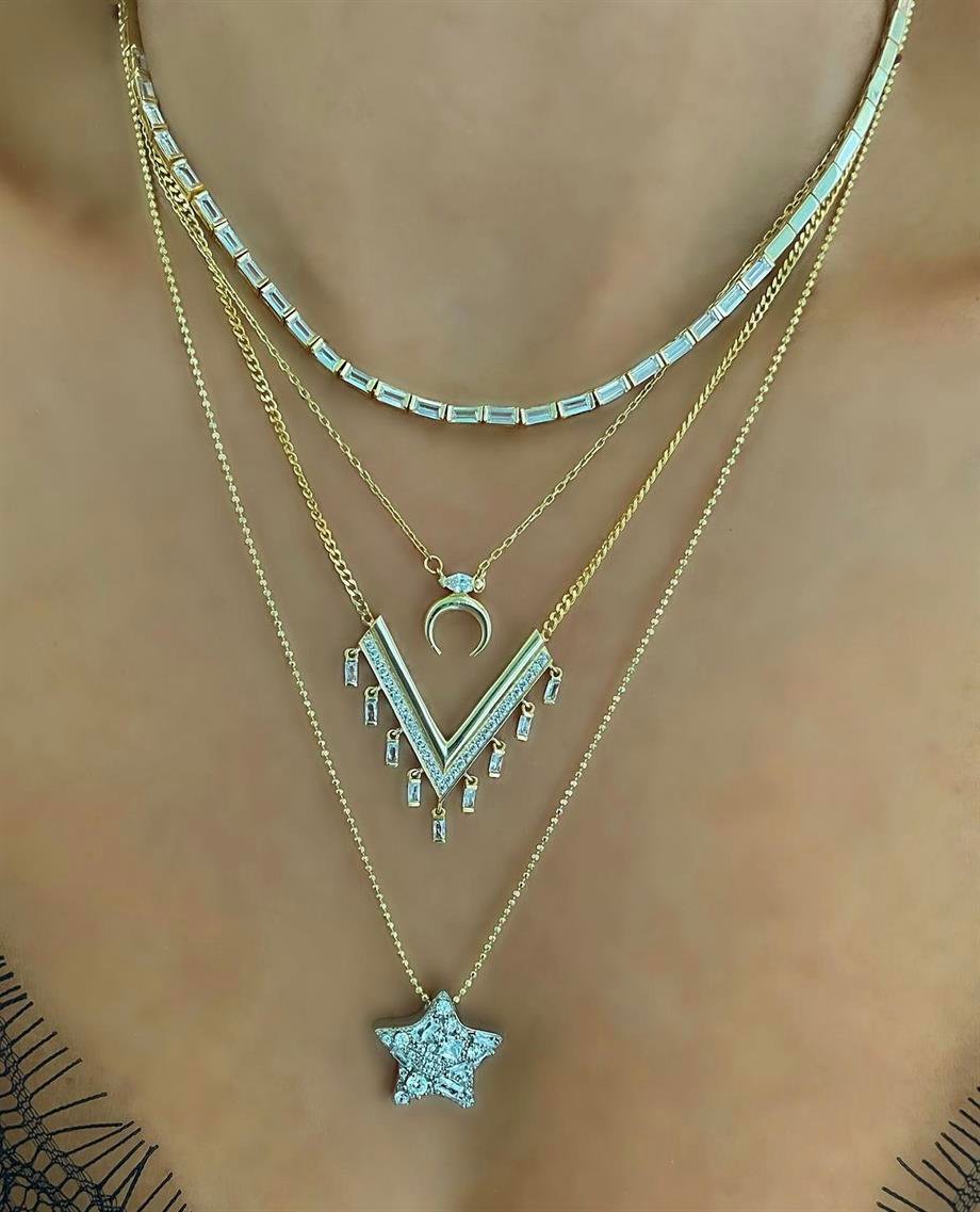 MİNİ GÖZ AY KOLYE