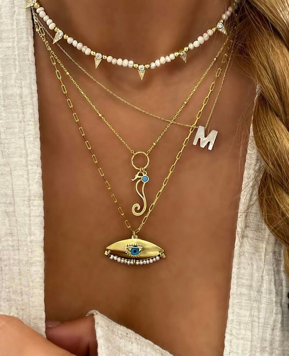 SIRA KUM İNCİ GÜMÜŞ KOLYE