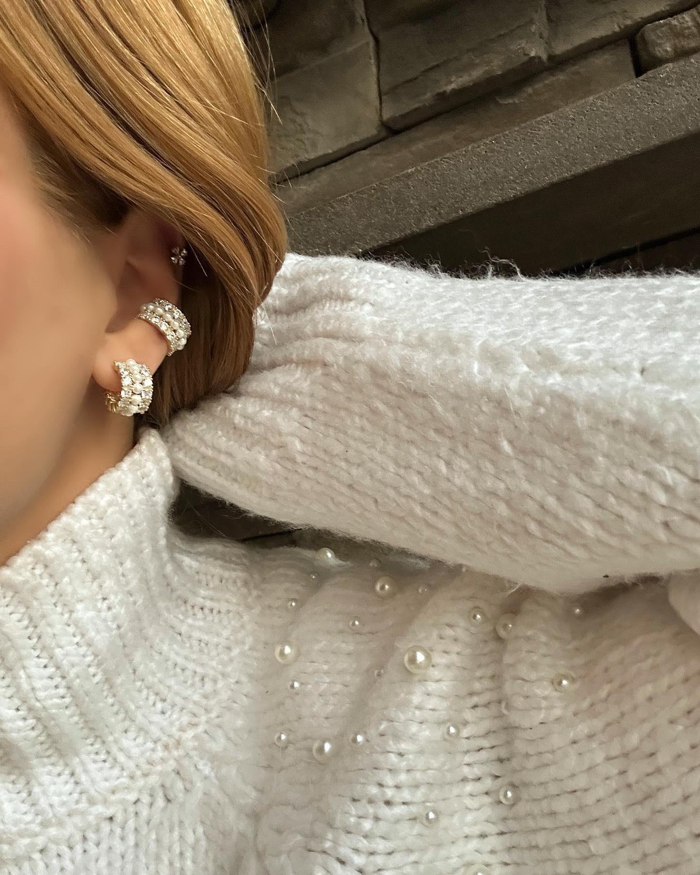 TAŞLI İNCİ EARCUFF