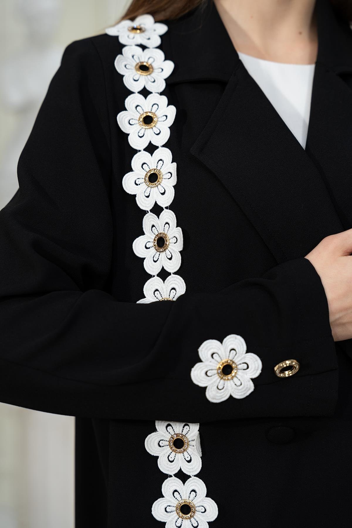 Abaya Elbise İkili Takım Siyah