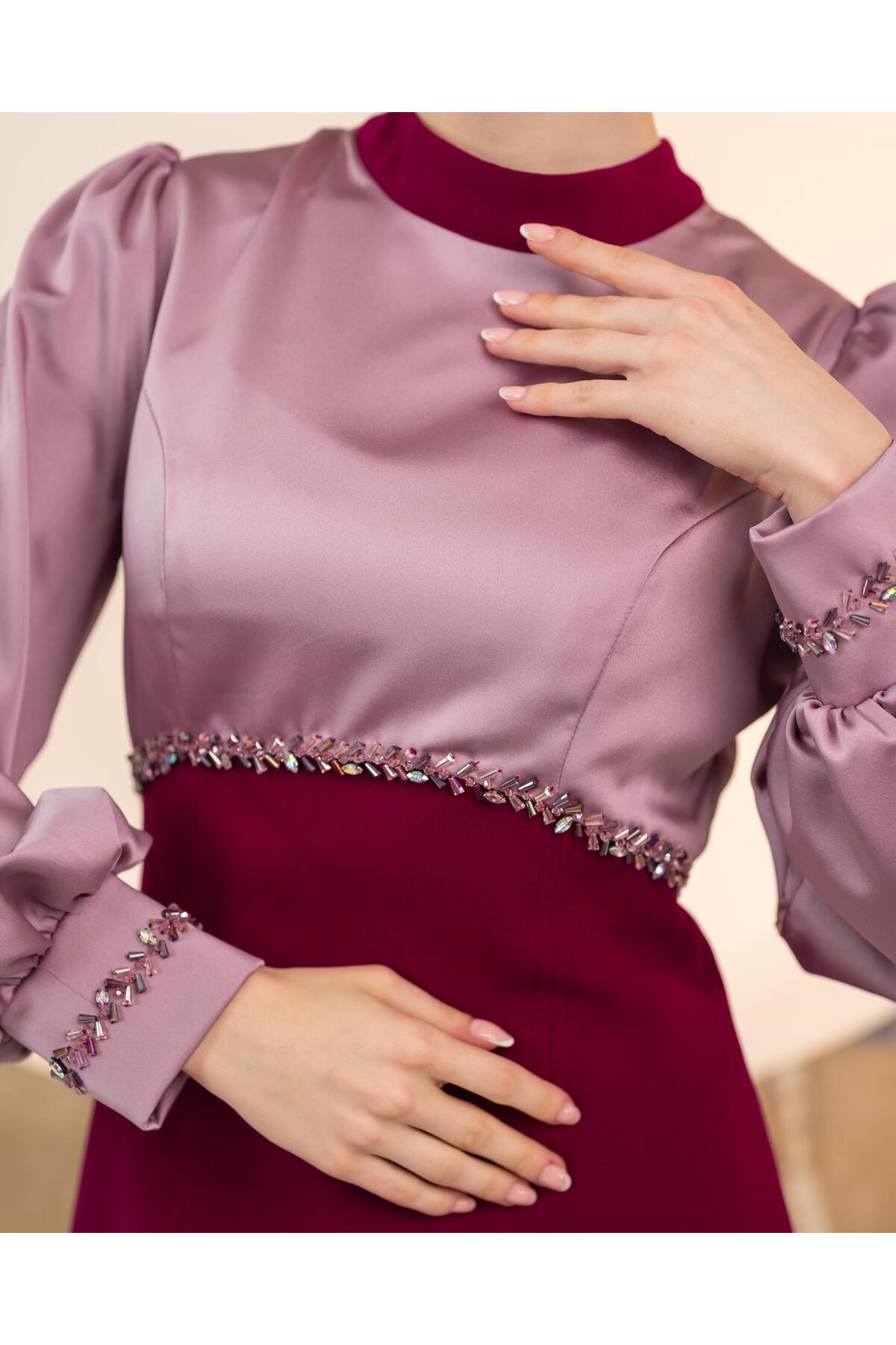 Bluz Pantolon İkili Takım Mürdüm