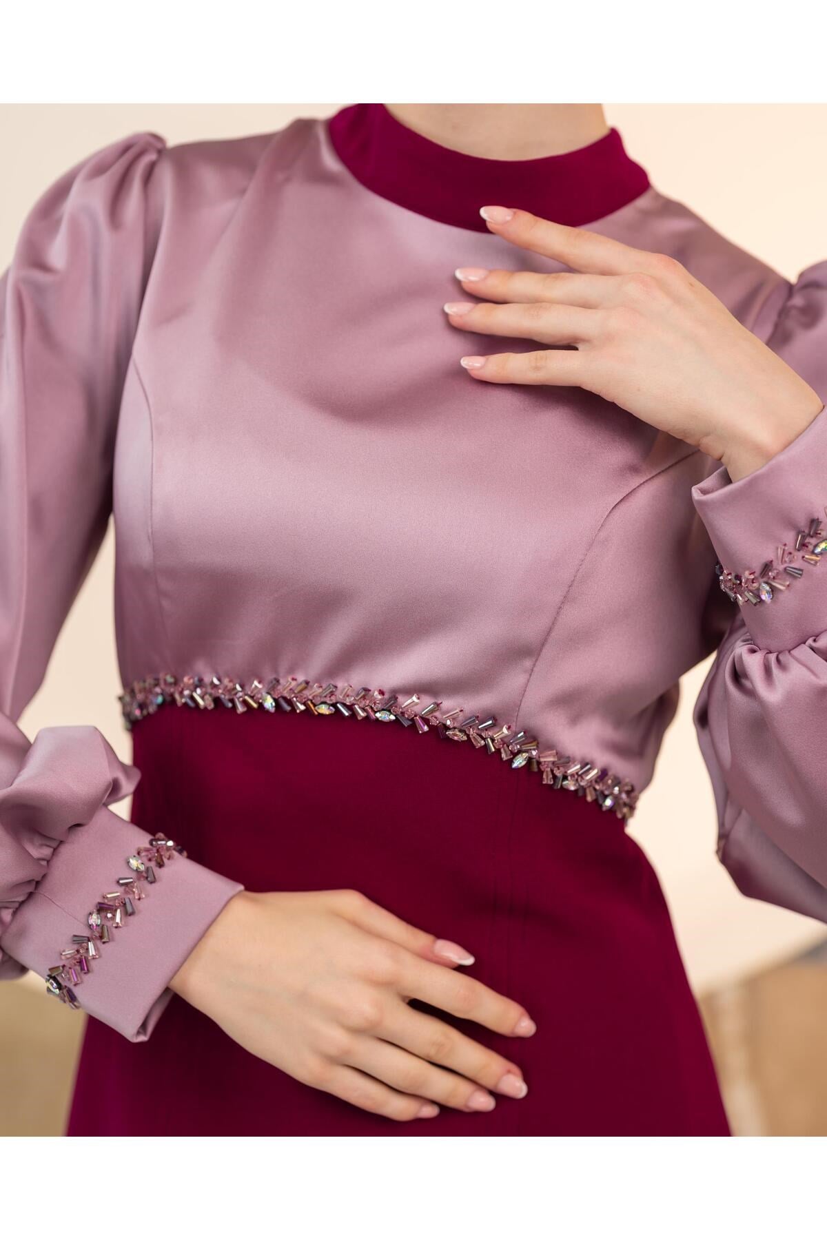 Bluz Pantolon İkili Takım Mürdüm