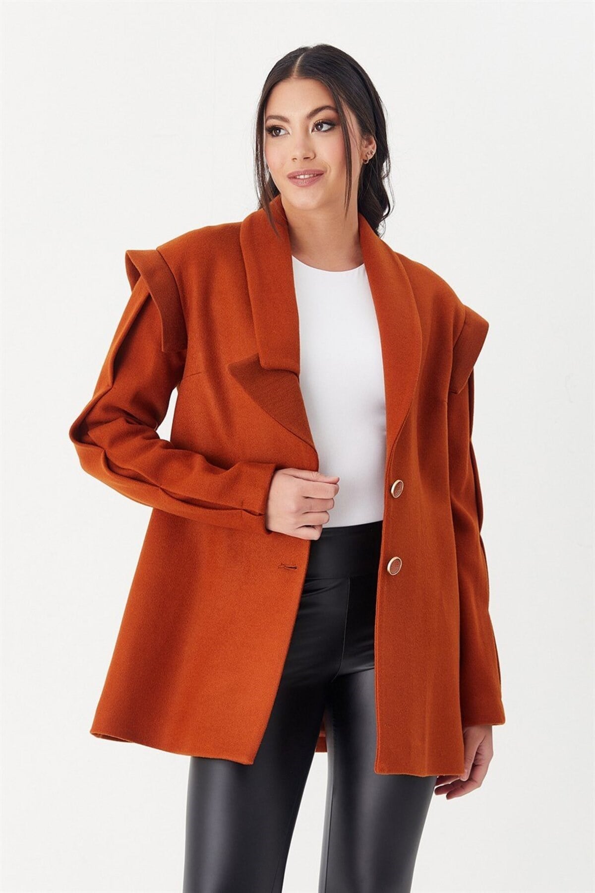 Düğmeli Ceket Kiremit