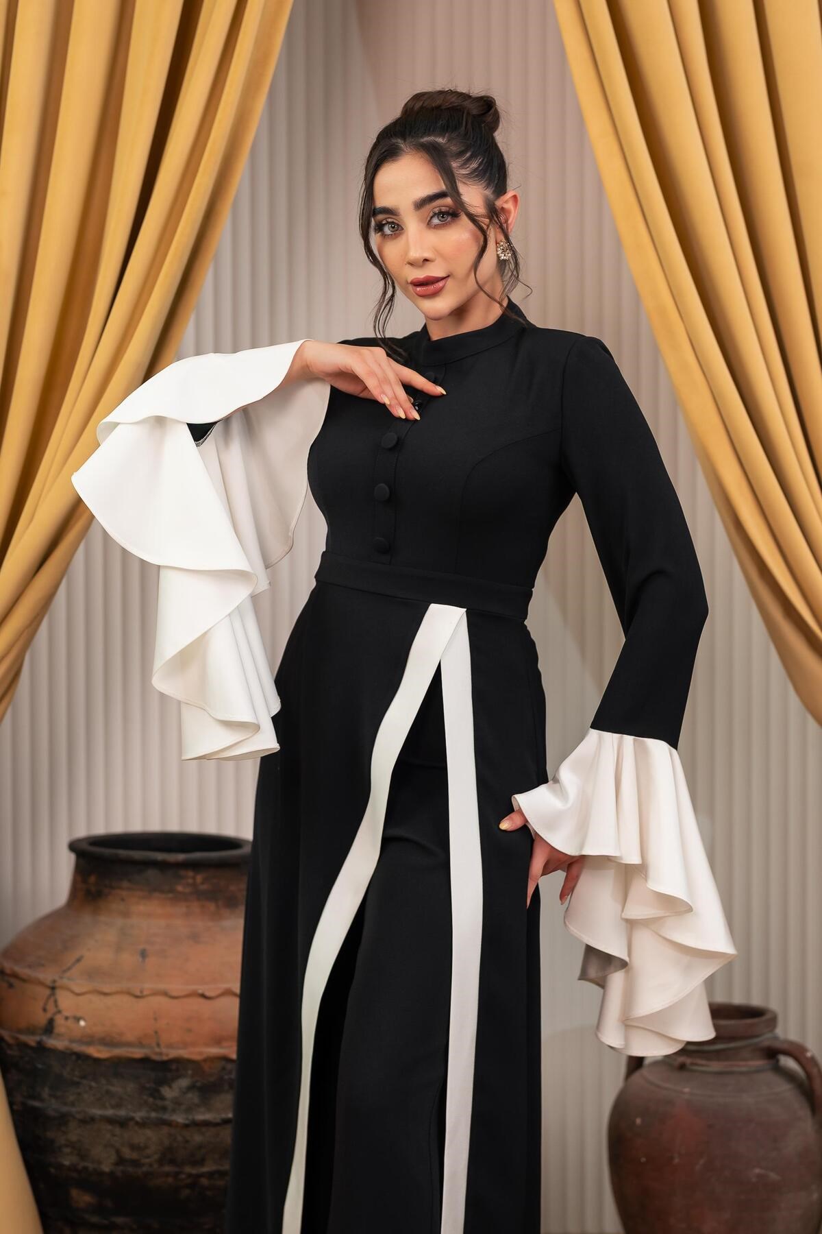 Elbise Pantolon İkili Takım Siyah