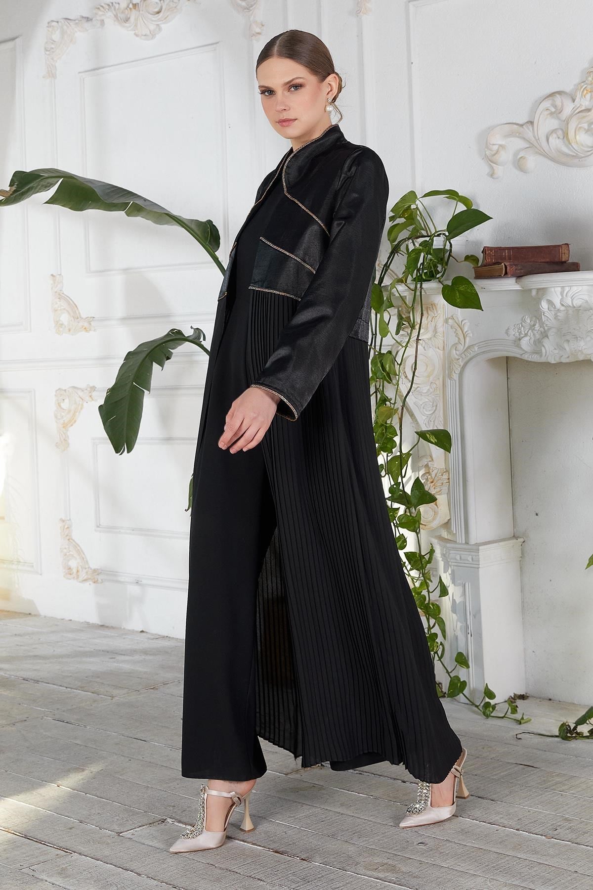 Piliseli Abaya Siyah