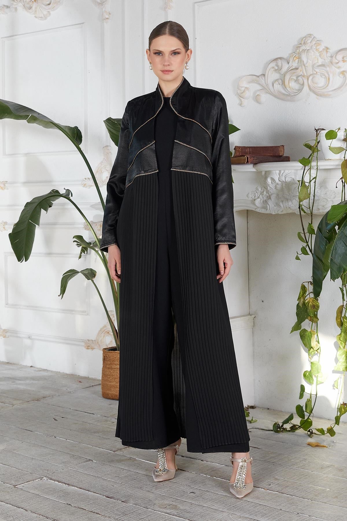 Piliseli Abaya Siyah