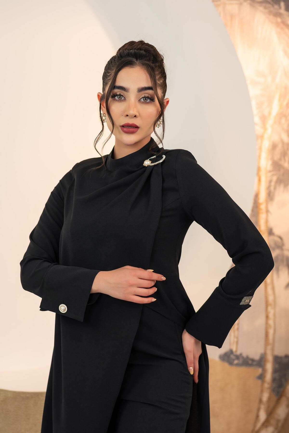 Tunik Pantolon İkili Takım Siyah