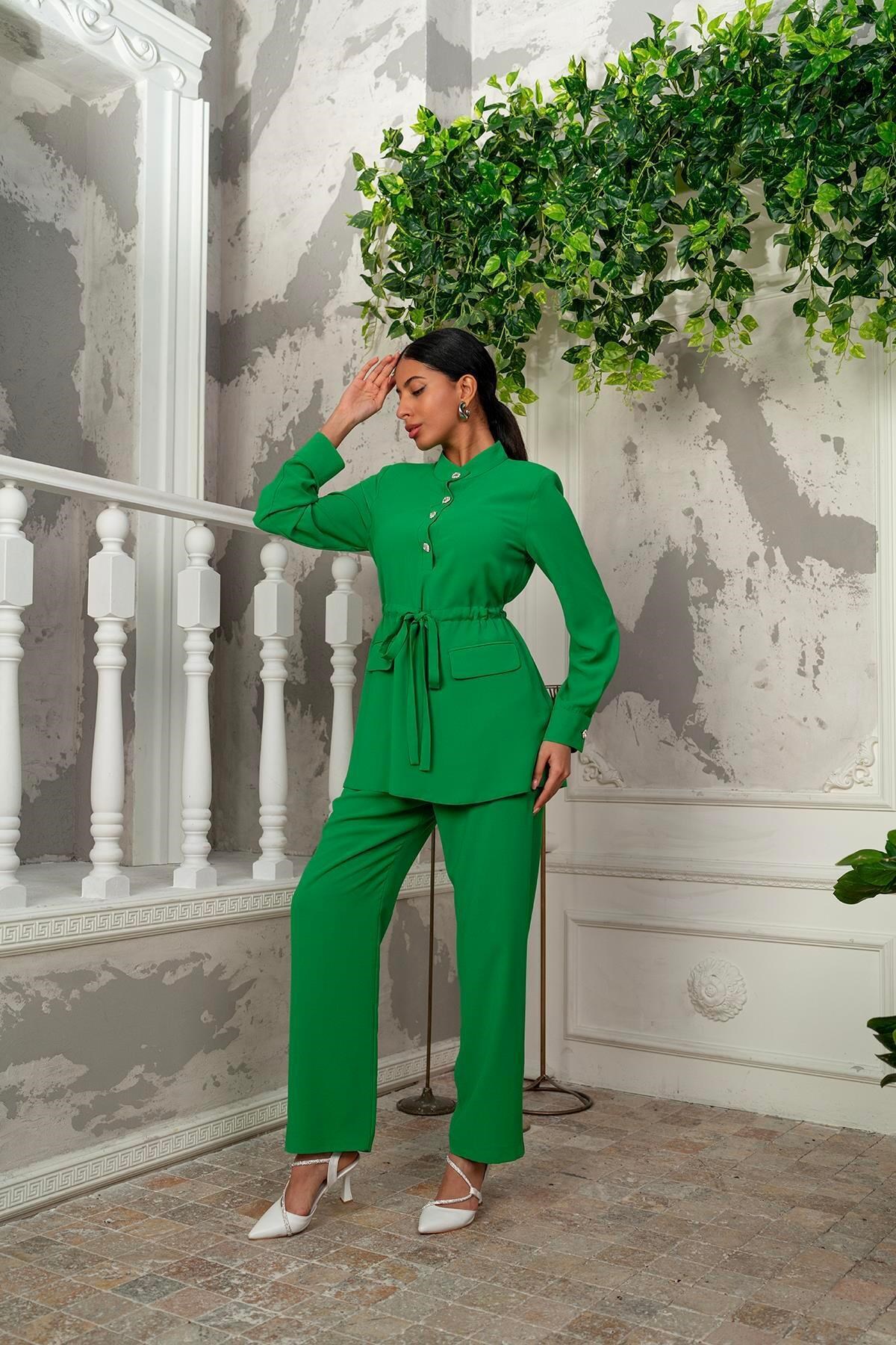 Tunik Pantolon İkili Takım Yeşil