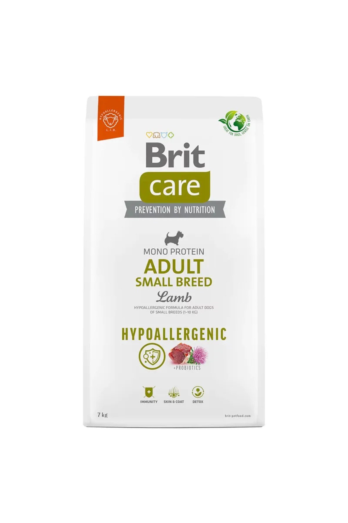 Brit Care Küçük Irk - Yetişkin Köpekler İçin, Hipoalerjenik, Kuzu Etli Kuru Mama 7 kg