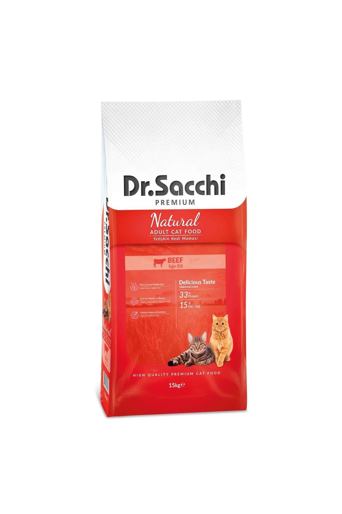 Dr. Sacchi Premium Natural Beef Yetişkin Kedi Maması 15kg