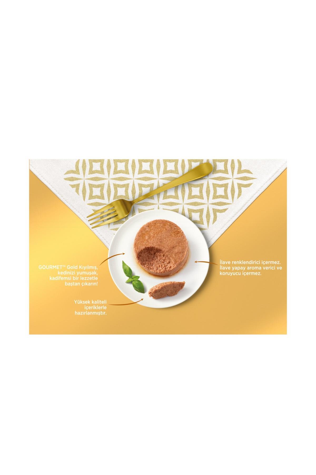 Gourmet Gold Karışık Kıyılmış Konserve Yetişkin Kedi Yaş Maması 24 X 85 G
