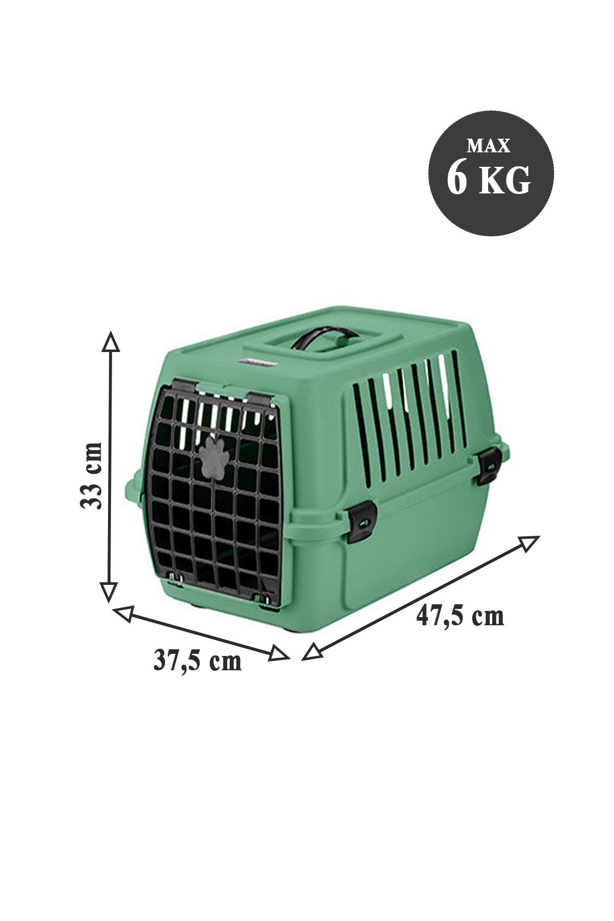 Pribor Kedi Köpek Evcil Hayvan Taşıma Çantası 47,5 x 33,5 x 33 cm Yeşil