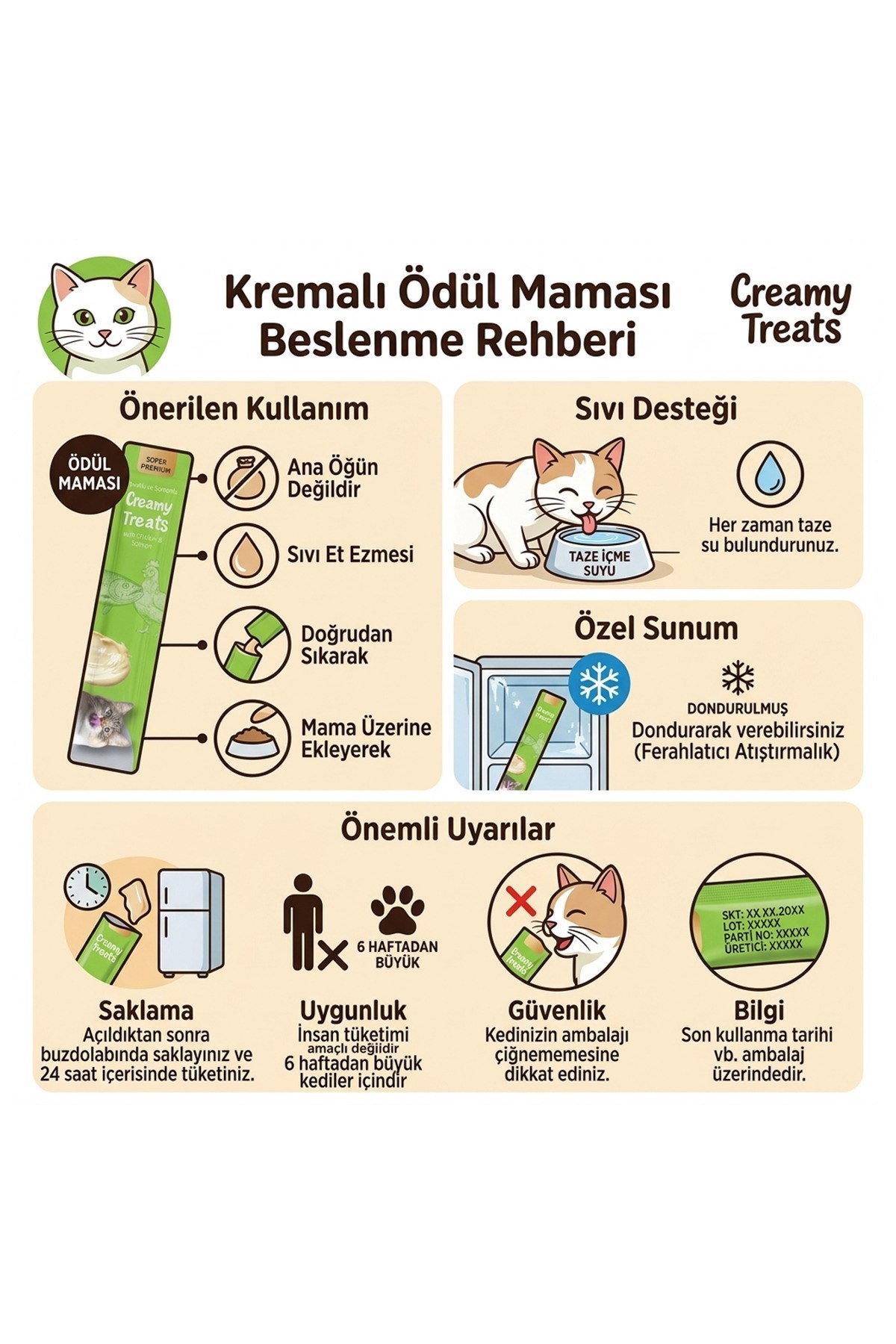 Royal Pet Krema Kedi Ödül Maması Karışık Paket 14 gr x 50 Adet