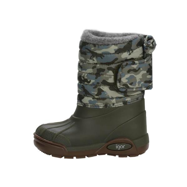22K.IGR.W10210.IGR042İgor Kışlık Çocuk Topo Skı Camo Kaki Yağmur Çizmesi