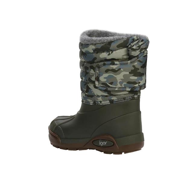 22K.IGR.W10210.IGR042İgor Kışlık Çocuk Topo Skı Camo Kaki Yağmur Çizmesi