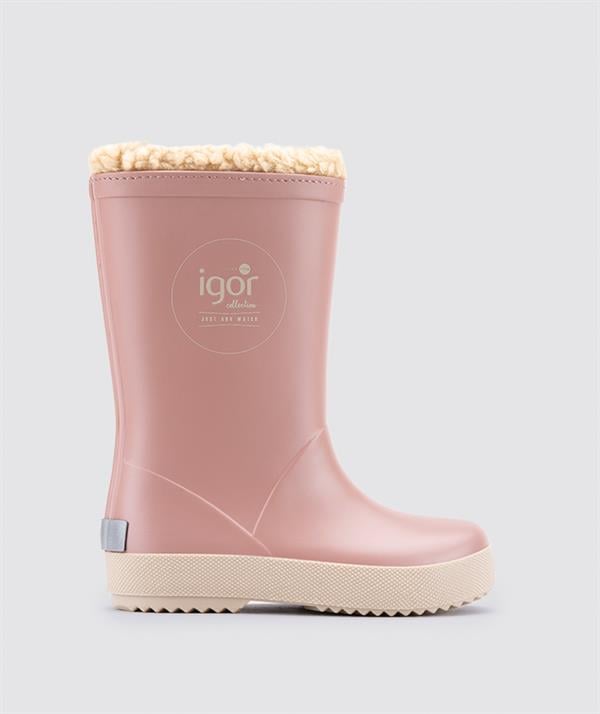 23K.IGR.W10293.IGR010İgor Kışlık Çocuk Splash Dk Borreguıto Rosa-Beige Kar Botu