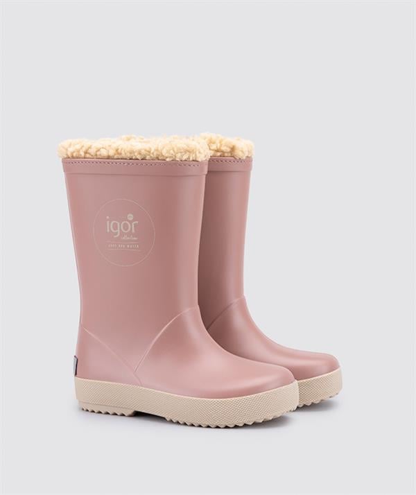 23K.IGR.W10293.IGR010İgor Kışlık Çocuk Splash Dk Borreguıto Rosa-Beige Kar Botu