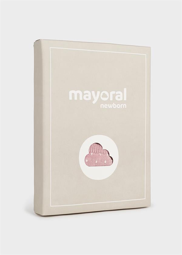 23K.MYR.02234.031Mayoral Yenidoğan Kız Çoraplı 3'Lü Örme Set