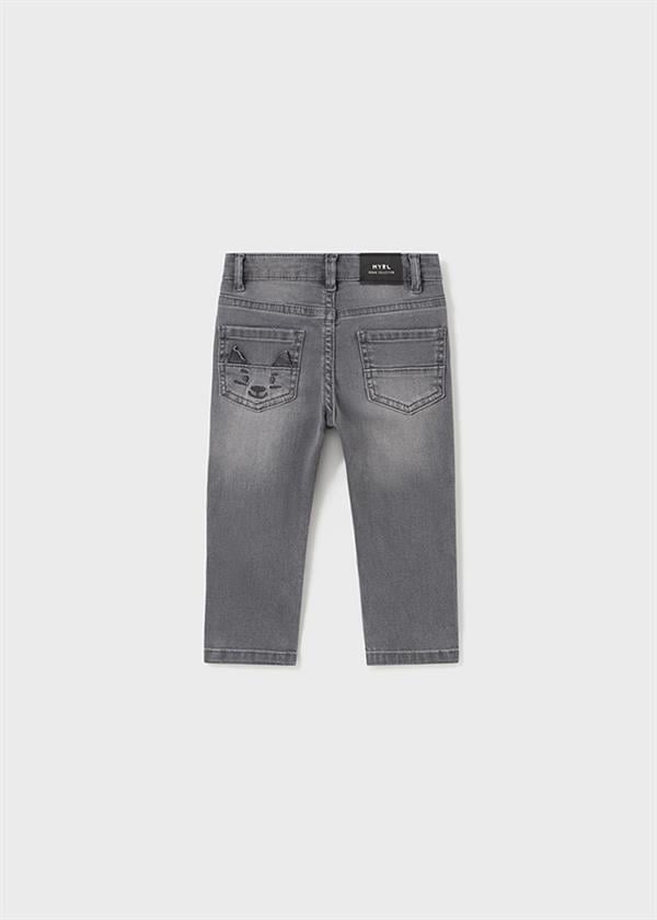 23K.MYR.02540.079Mayoral Erkek Bebek Tavşan Detaylı Denim Pantolon