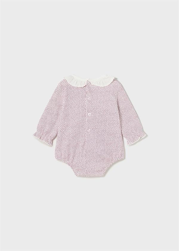 23K.MYR.02732.075Mayoral Yenidoğan Kız Fırfır Yakalı Çıtçıtlı Body