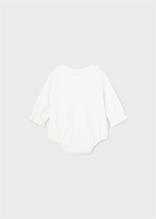 23K.MYR.02732.076Mayoral Yenidoğan Kız Fırfır Yakalı Çıtçıtlı Body