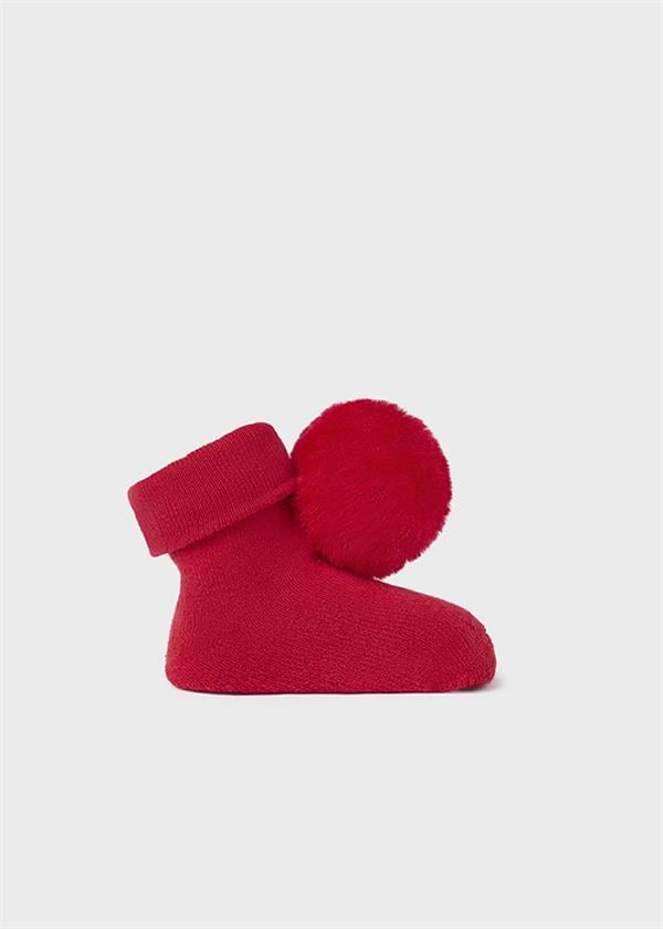 23K.MYR.09657.050Mayoral Yenidoğan Kız Ponponlu Bant Çorap Set