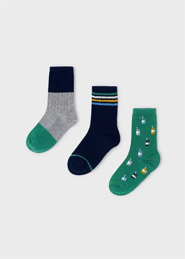 23K.MYR.10574.090Mayoral Erkek Çocuk 3'Lü Çorap