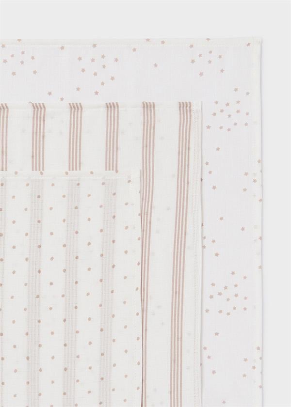 23K.MYR.19323.034Mayoral Kız Bebek 3'Lü Müslin Bez