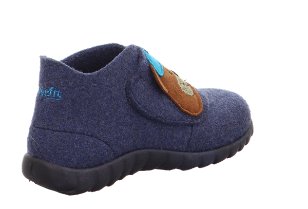 23K.SPR.1-800295-8030-1Superfit Erkek Çocuk Keçe Ev Ayakkabısı