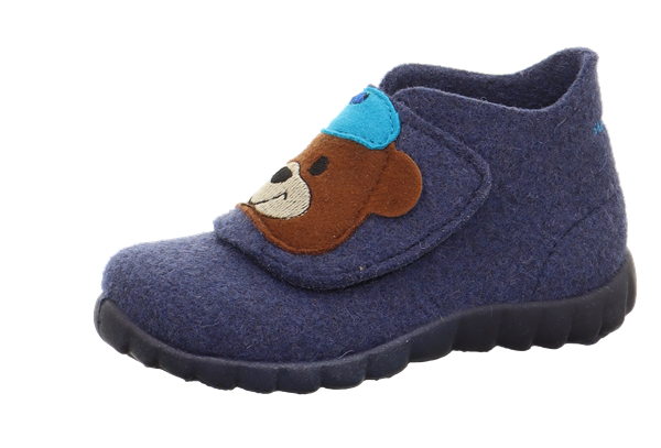 23K.SPR.1-800295-8030-1Superfit Erkek Çocuk Keçe Ev Ayakkabısı