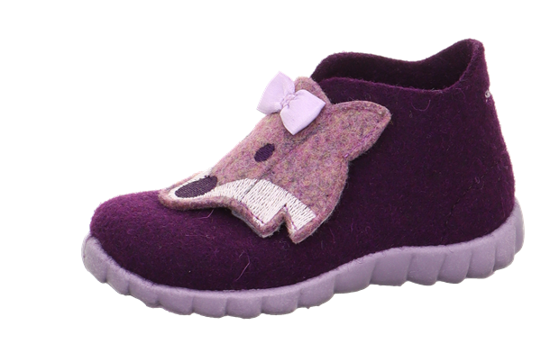 23K.SPR.1-800295-8510-1Superfit Kız Çocuk Keçe Ev Ayakkabısı